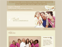 Tablet Screenshot of legacydentalatlanta.com